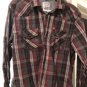 David Bitton Buffalo long sleeve button down plaid